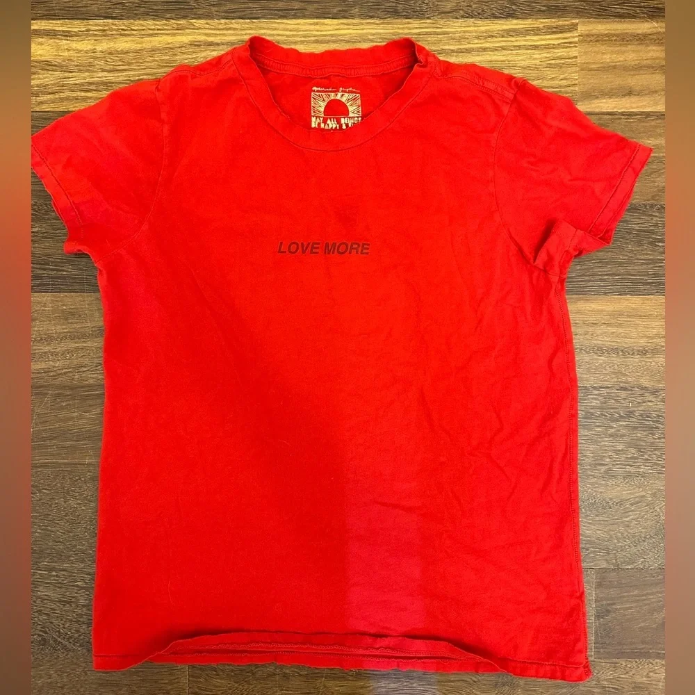 Spiritual Gangster red love more T-shirt size small - Picture 1 of 2